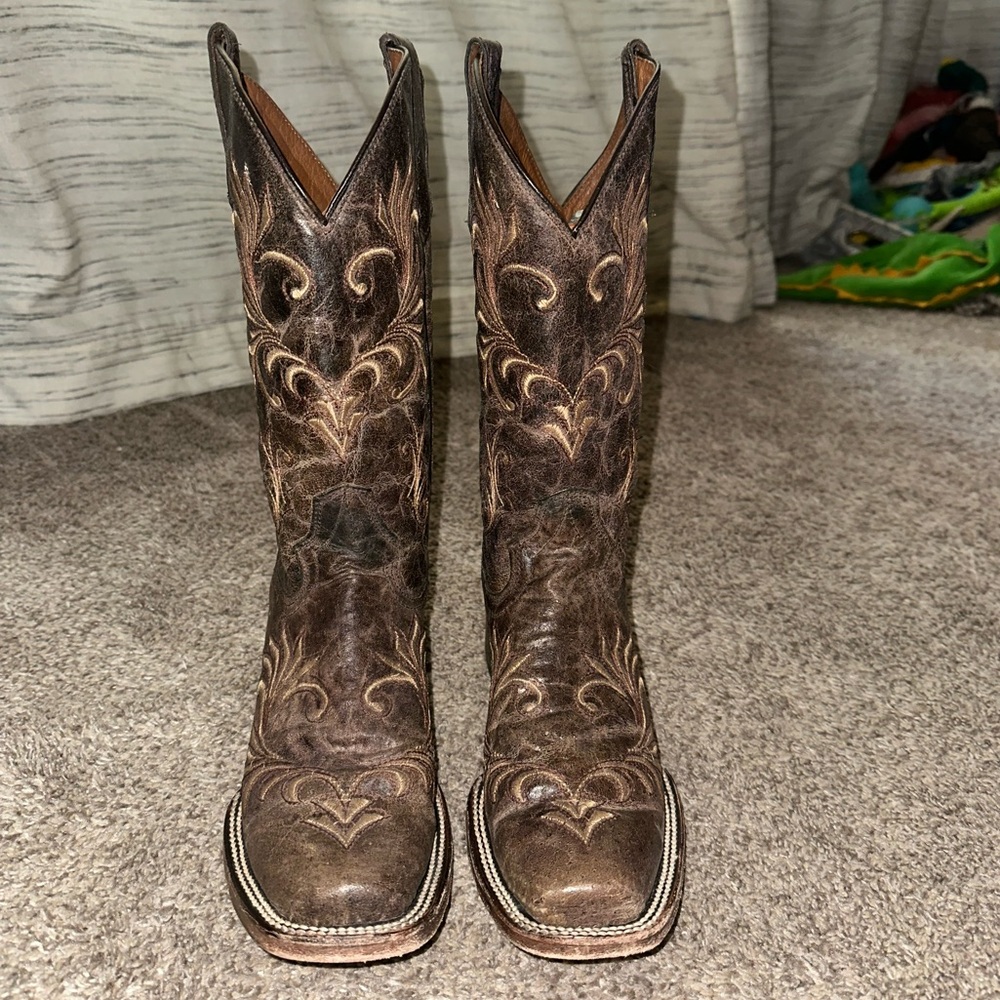 Circle G Embroidered Cowboy Boots